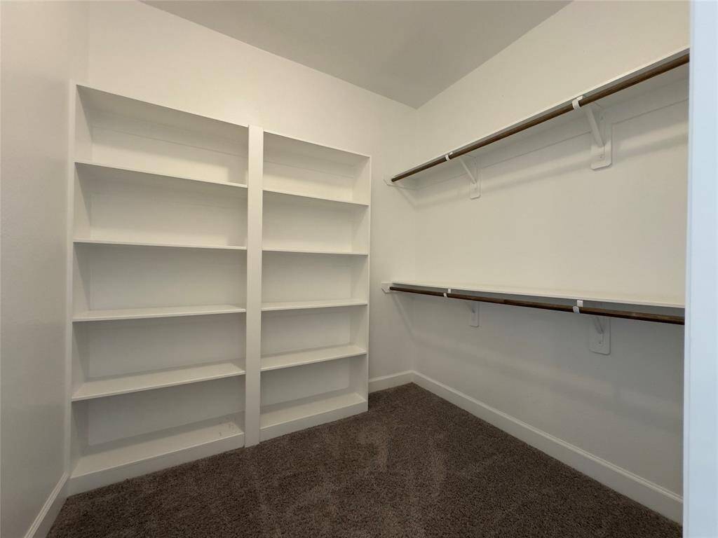 Spacious master closet
