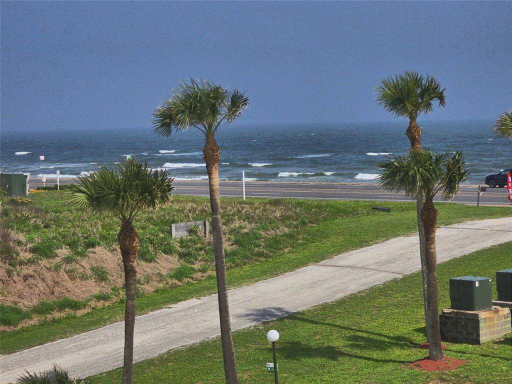 This property offers stunning ocean views with a nearby beach and a road for easy access. Lush greenery and palm trees enhance the coastal ambiance, perfect for a serene seaside lifestyle.