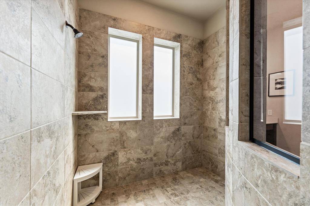 Texas size walk-in shower