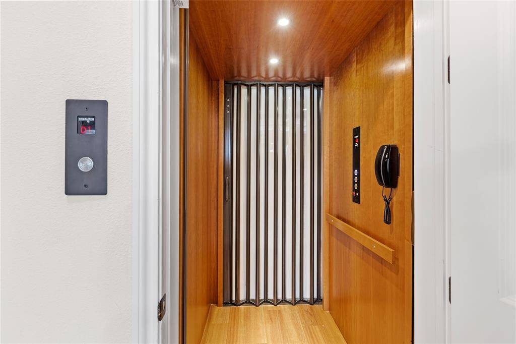 The elevator adds to the practicality and sophistication of this luxury estate