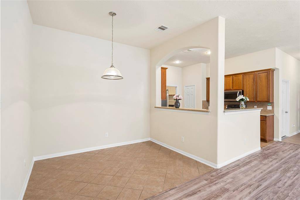View of breakfast/dining area and the kitchen