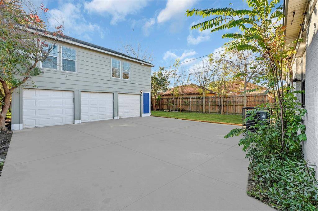 One private garage bay