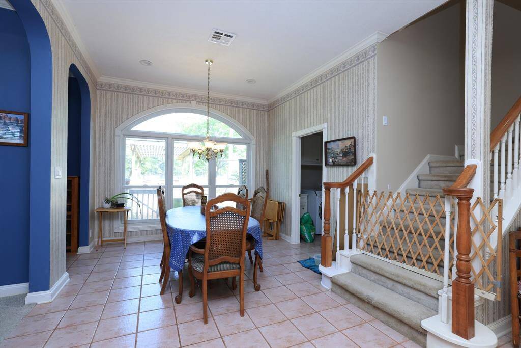 Home features two stair cases.
