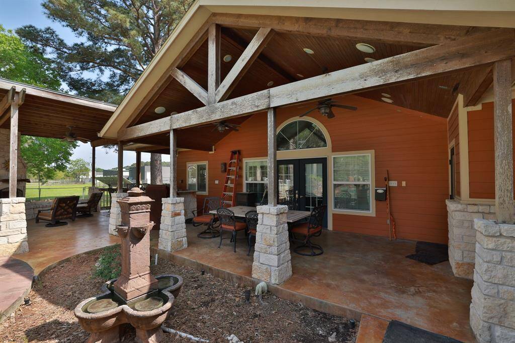 Guest House is 600 sq. feet with covered patio on 2 sides.
