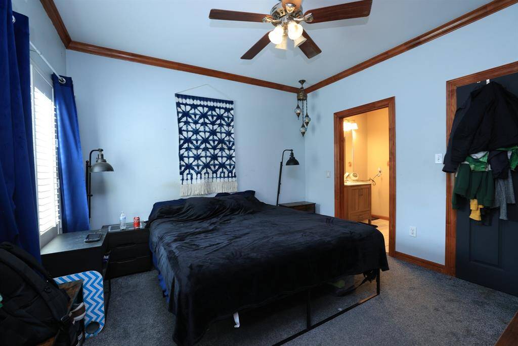 Guest House bedroom and bathroom.