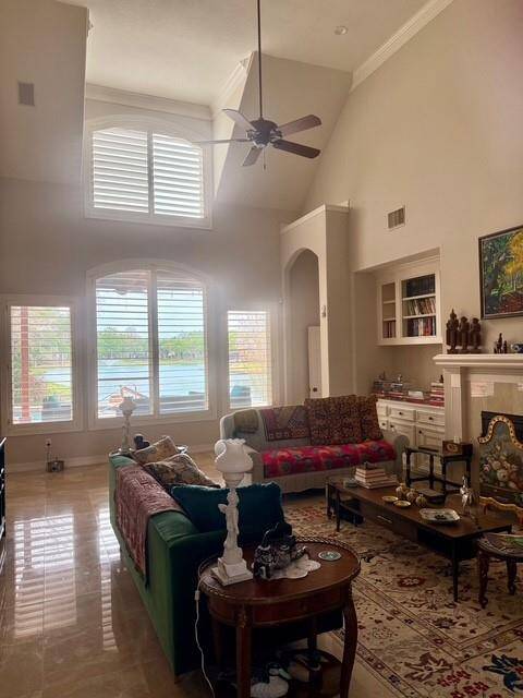 High Ceilings in Family Area