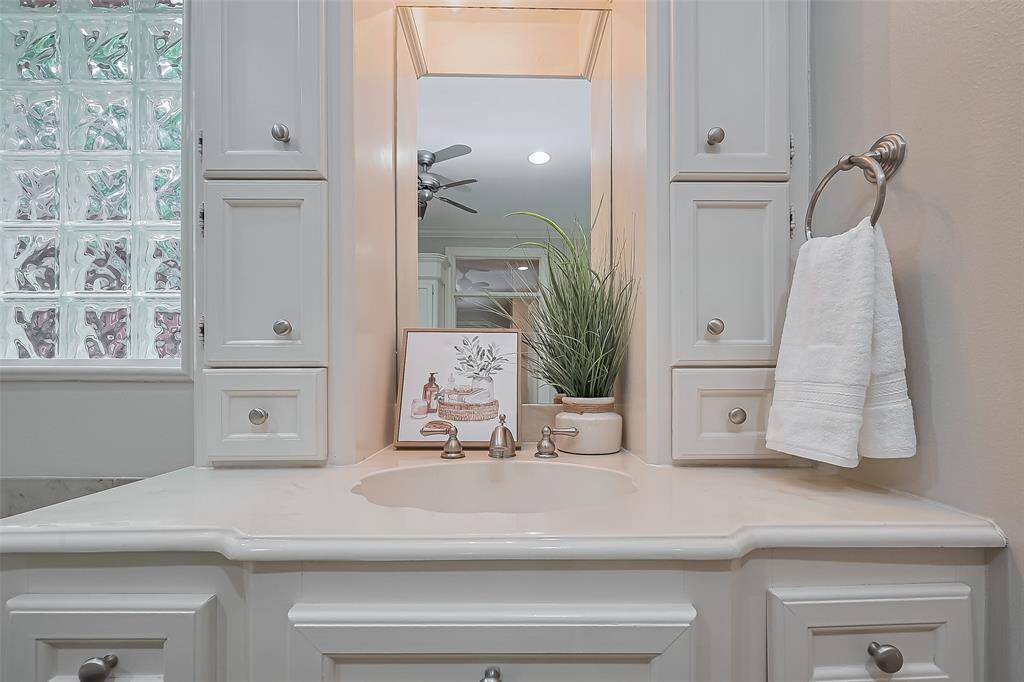 Primary Bathroom Vanity #1. Everyone has their own