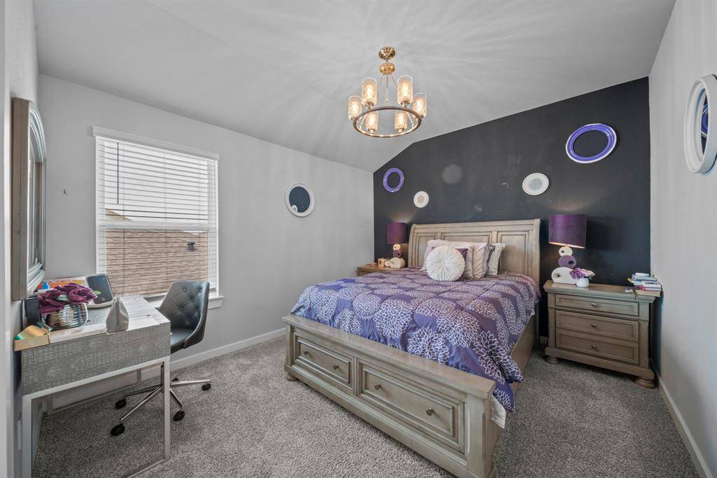 Upstairs bedroom #3 has charm and personality.