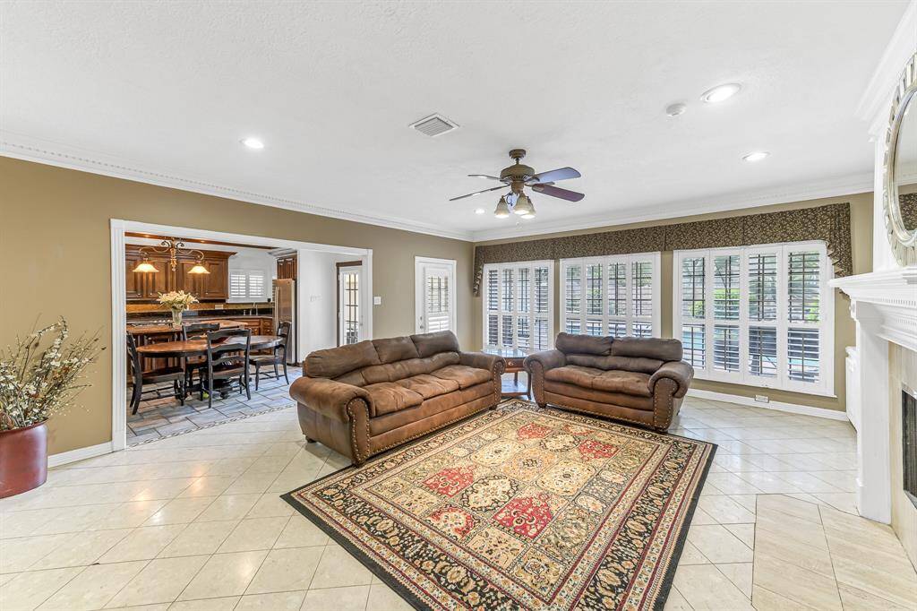 The perfect home for entertaining with a wet bar just off the family room