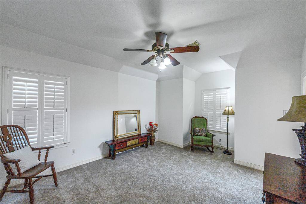 More plantation shutters in this room as well as it's own private bath