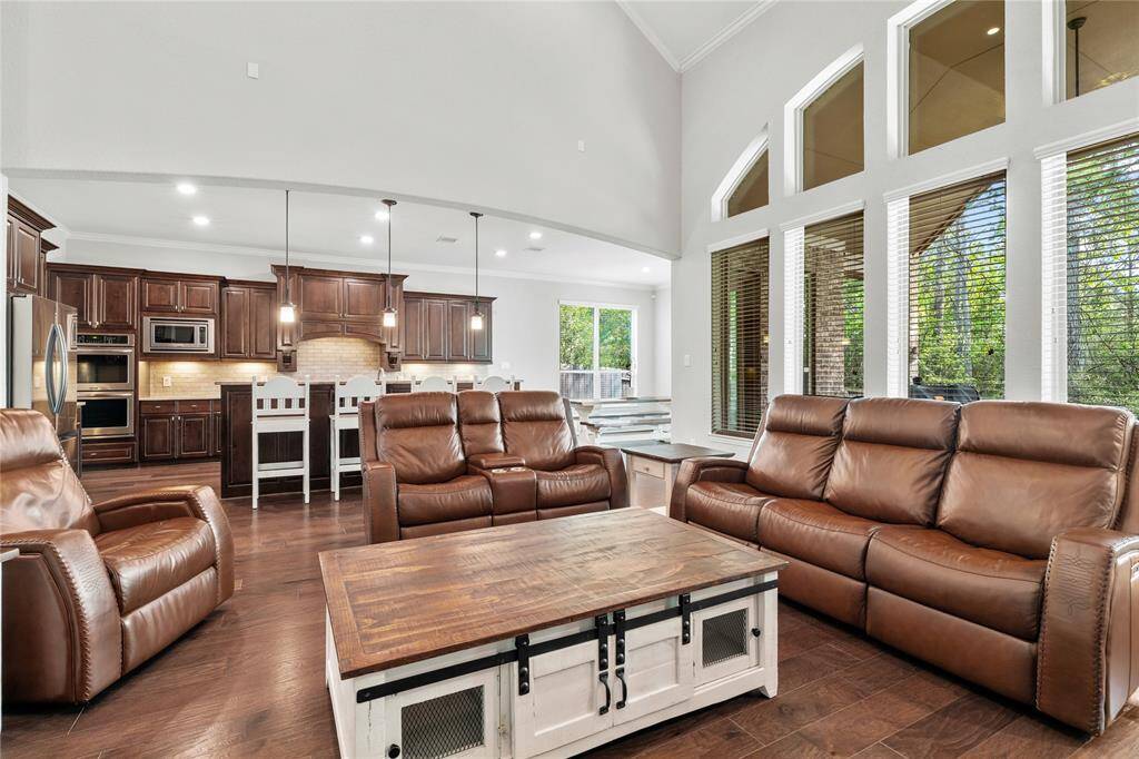 The living areas in this home have a seamless flow. The rooms are large, making this a perfect home for entertaining and hosting.
