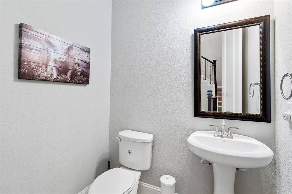 Powder room for guests.