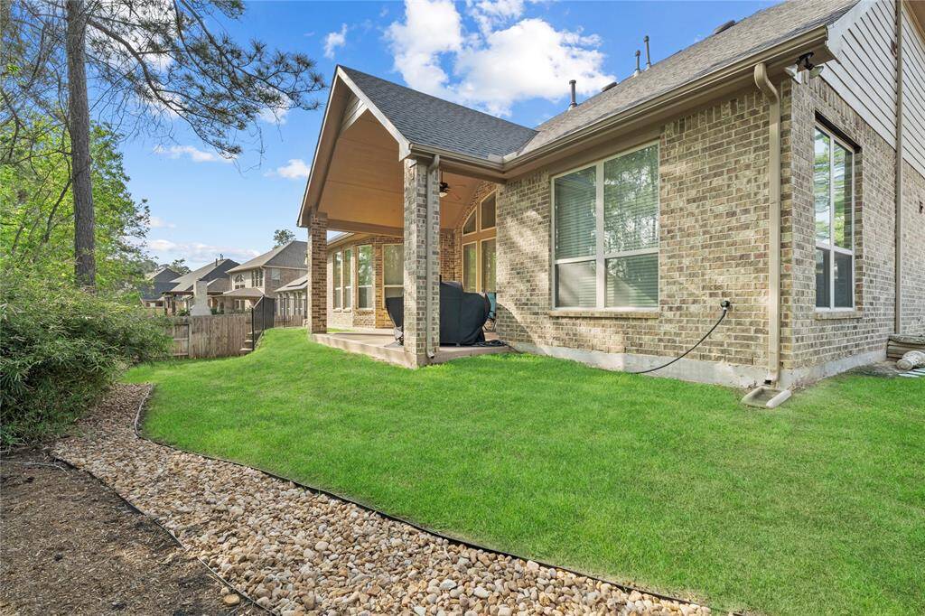 This backyard is perfect for the person who wants low maintenance but extra touches that bring personality and character.
