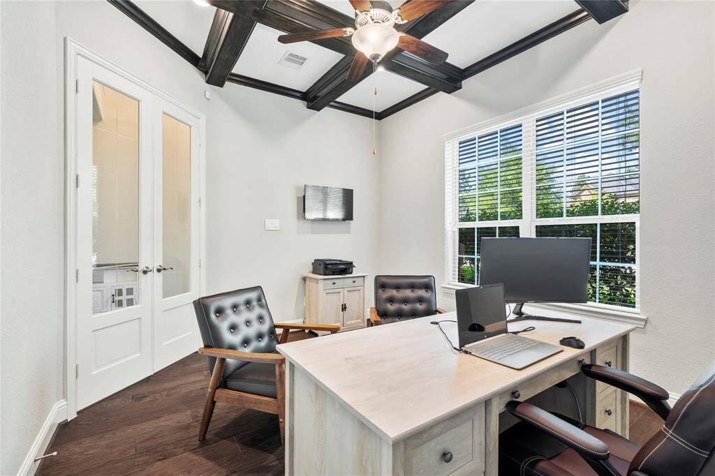 Plenty of natural light, French doors, and more than enough room for a home office you want to spend time in!