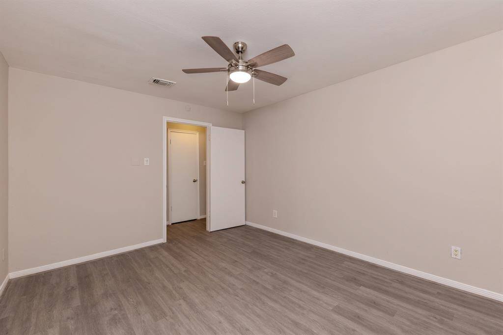 "The private primary bedroom is a relaxing space."