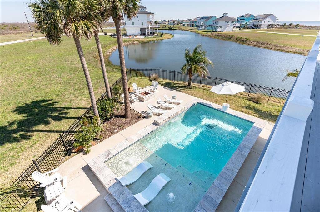 View from the deck of the pool