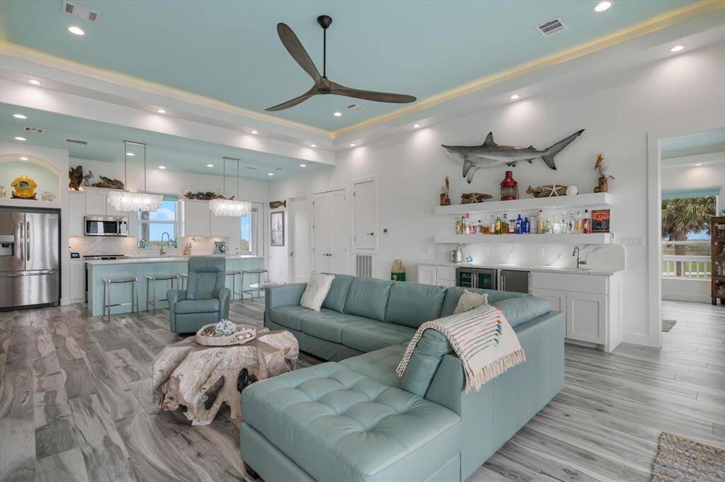 Notice how bright this home is. Also check out the accent lighting around the crown moulding