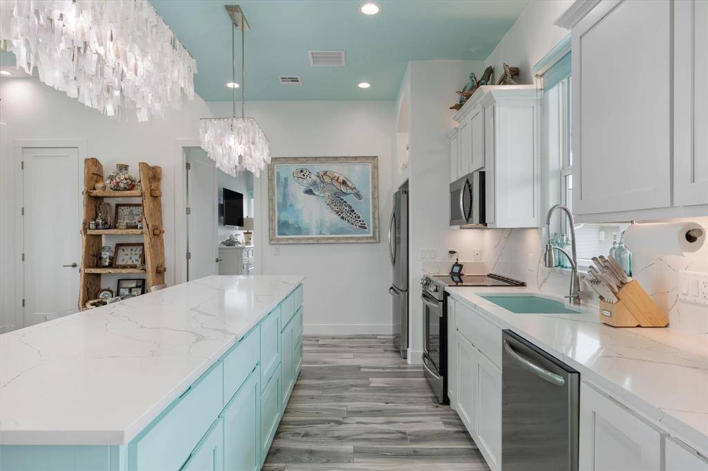 Notice all the artwork throughout the home