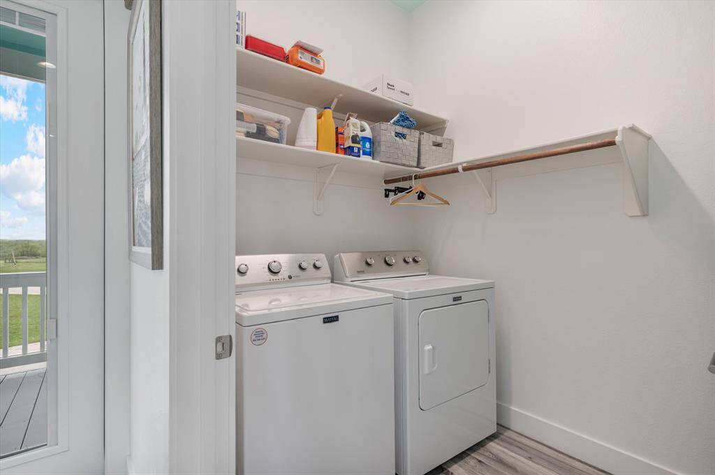 Laundry room by the kitchen