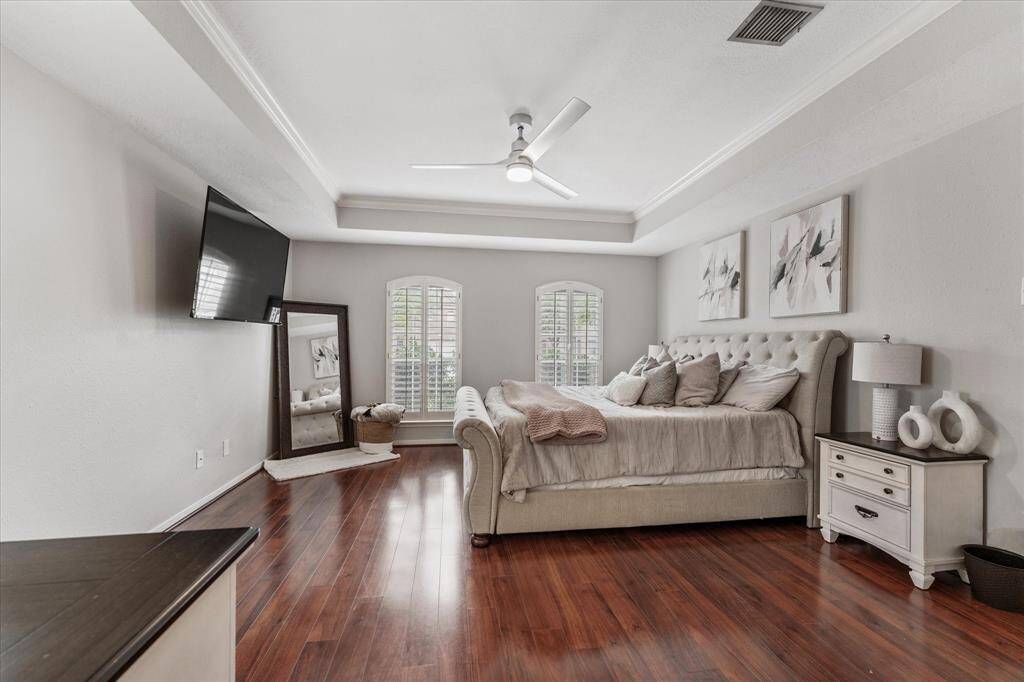 Downstairs Master Bedroom with walk ins his & hers