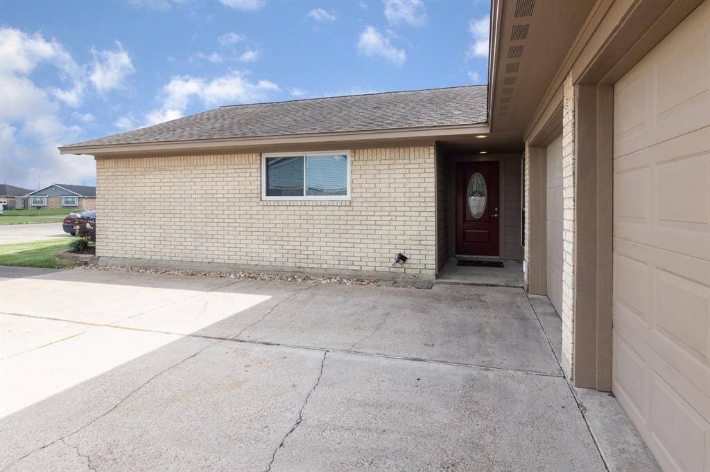 Front door side entry.