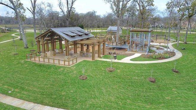 This expansive playground in Riverstone is designed for fun and adventure. With safe, modern play equipment and plenty of green space for running around, it's the perfect place for children to make memories and for families to spend quality time together.