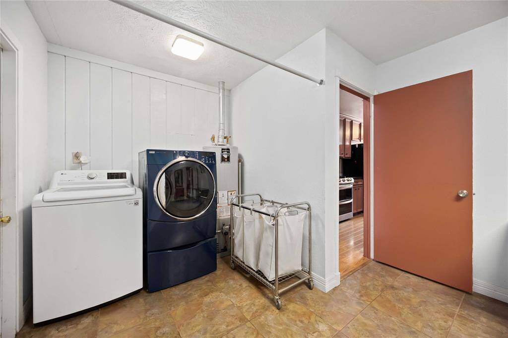 Laundry area off the kitchen