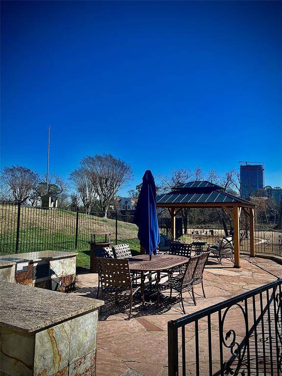 Outdoor kitchens available with seating areas.
