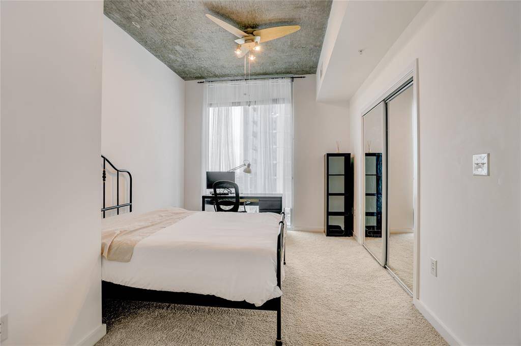 Closed off large 1 bedroom with plenty of room for a desk & dresser.