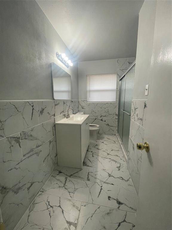 Bathroom view from hallway.