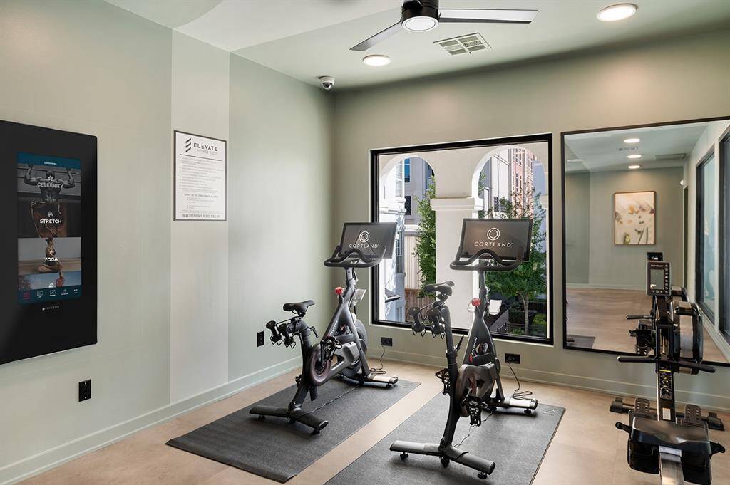24/7 Fitness Center with Spin Studio