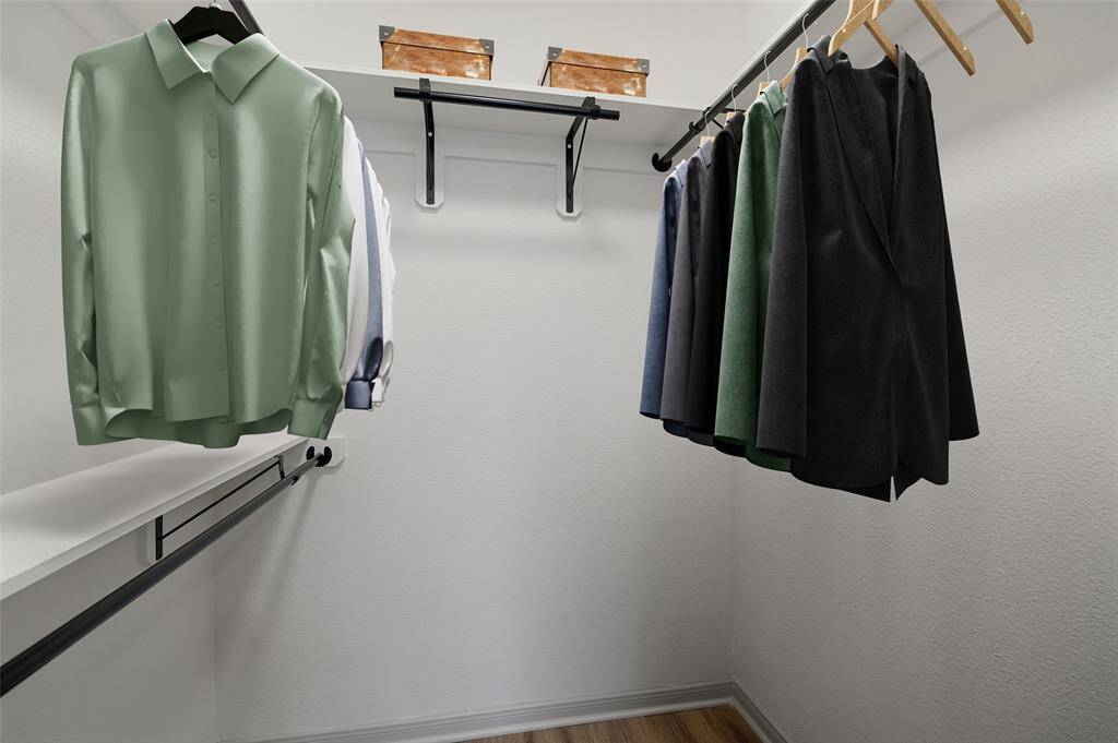 Spacious Walk-In Closets