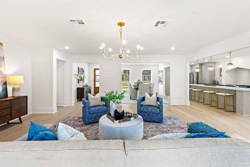 This floor plan features a thoughtful designation of spaces while still maintaining an open concept.