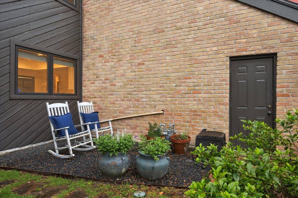 Front, side Patio is perfect for your morning coffee