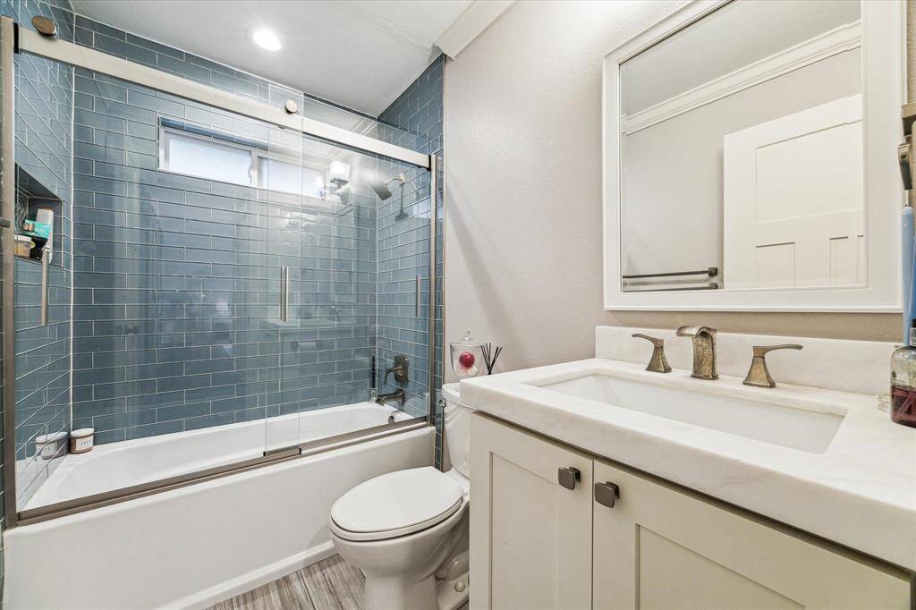A beautifully designed second full bathroom with modern finishes and functionality.