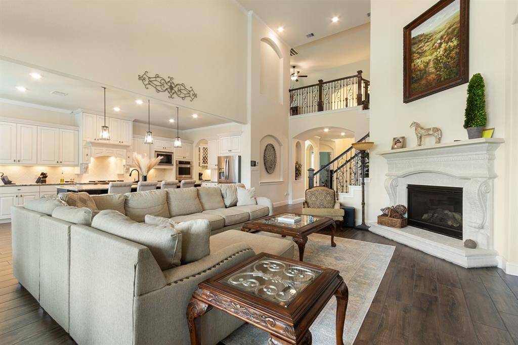 Enjoy seamless entertaining with this home's open floor plan, effortlessly connecting the family room to the kitchen.