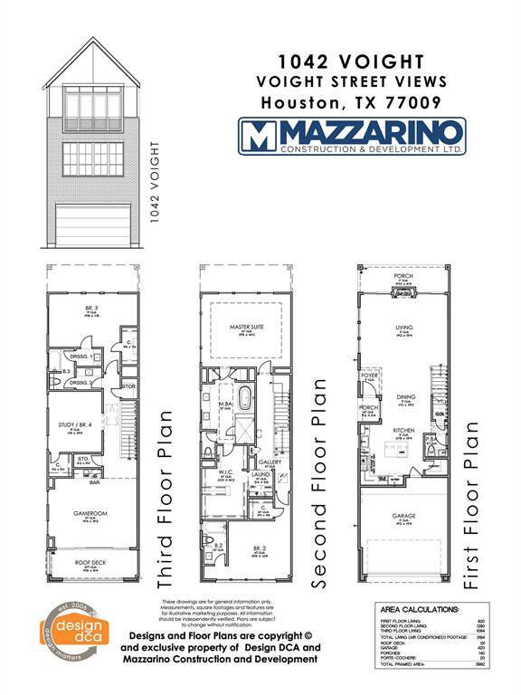 are the property of the architect/builder designer that designed them not DUX Realty, Mazzarino Construction or LLC and are protected from reproduction and sharing under copyright law. These drawing are for general information only. Measurements, square footages and features are for illustrative marketing purposes. All information should be independently verified. Plans are subject to change without notification.