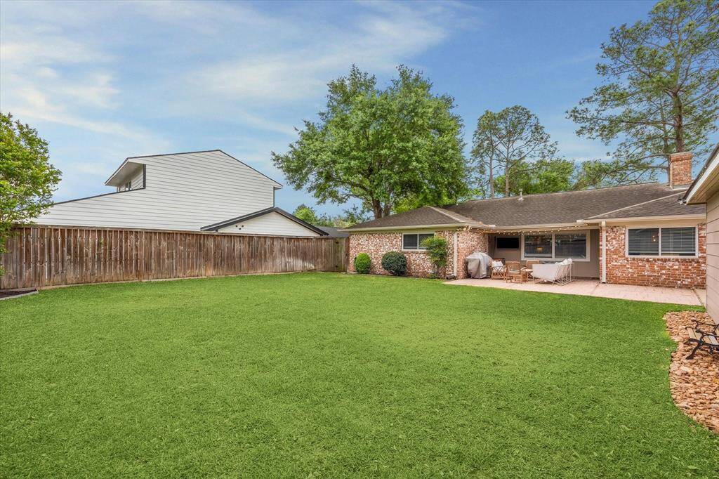 Spacious back yard.