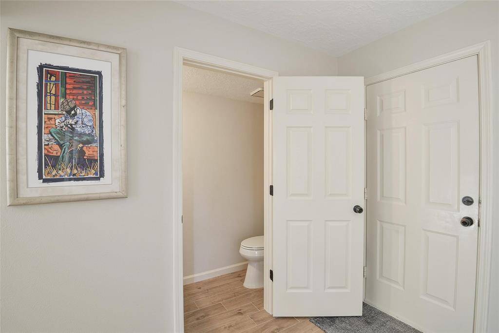 Half Bathroom off the Kitchenette/Office.