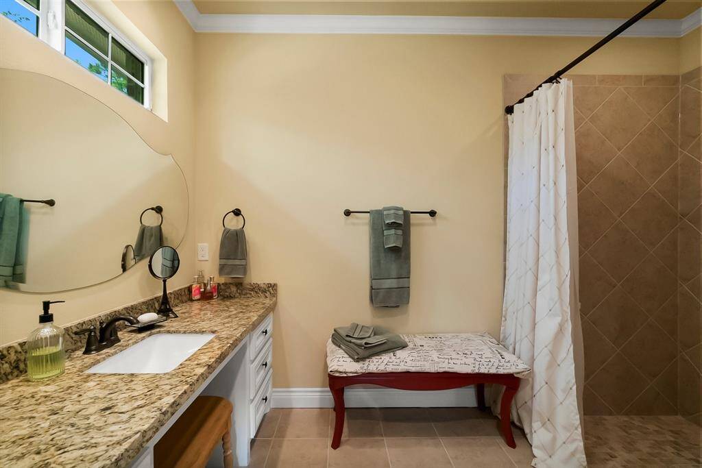 Wheelchair accessible bathroom to bedroom 3.