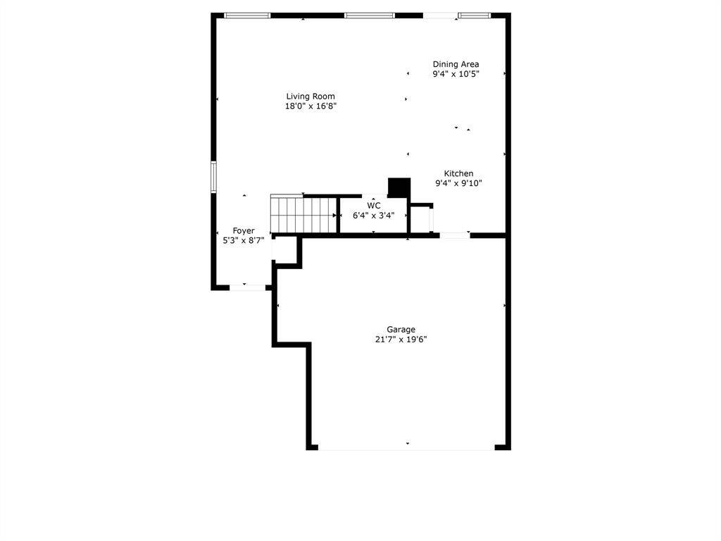 Floor plan for first floor.