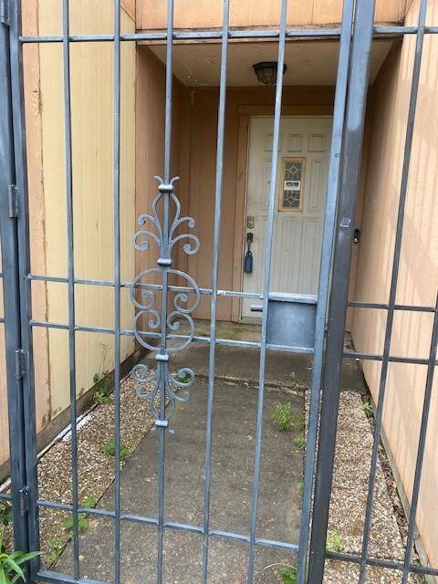 The front yard with front  gate