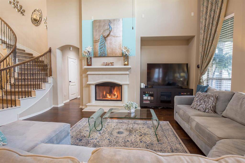 Kitchen overlooking the family room