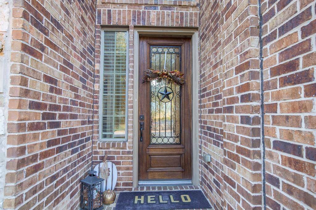 Solid all brick entry-easy maintenance too