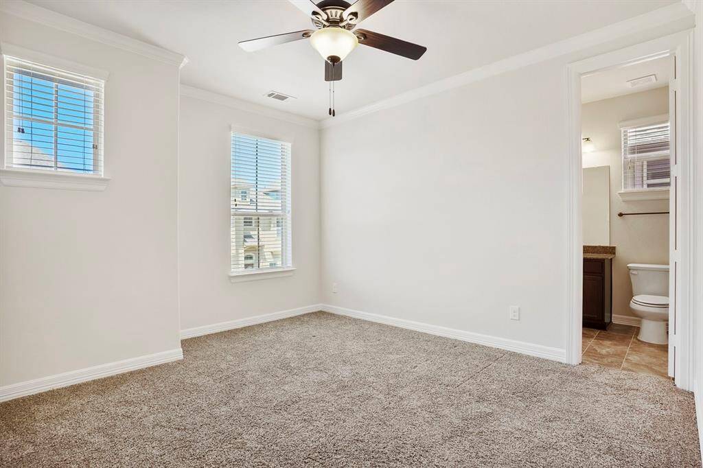 Full secondary bathroom on the second floor with tub/shower combination.