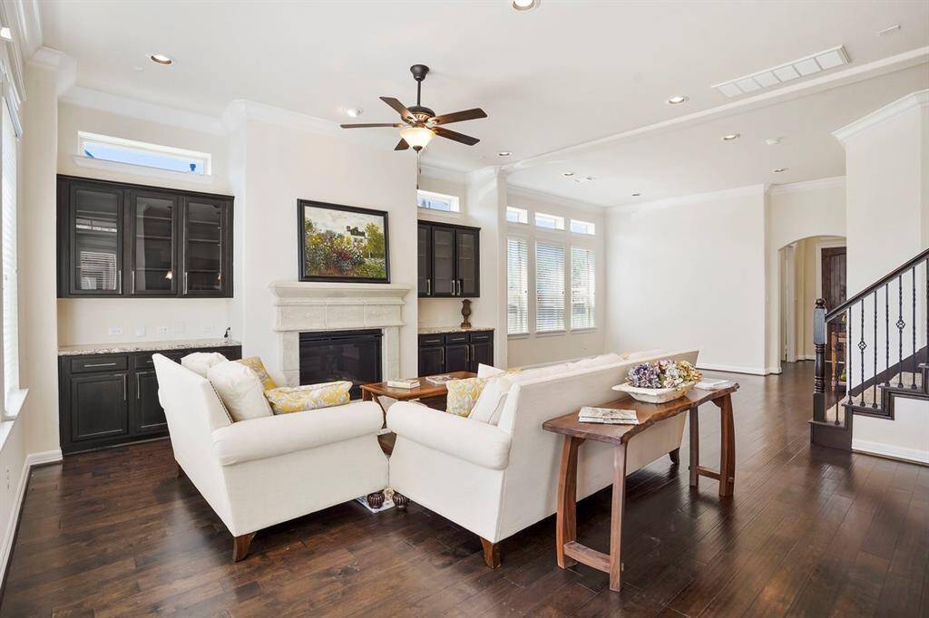 As you can see a full size couch and love seat easily fit in this wonderful space.