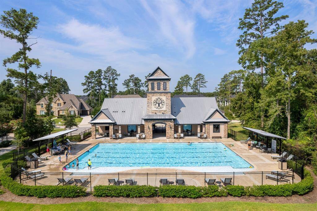 Community swimming pool.