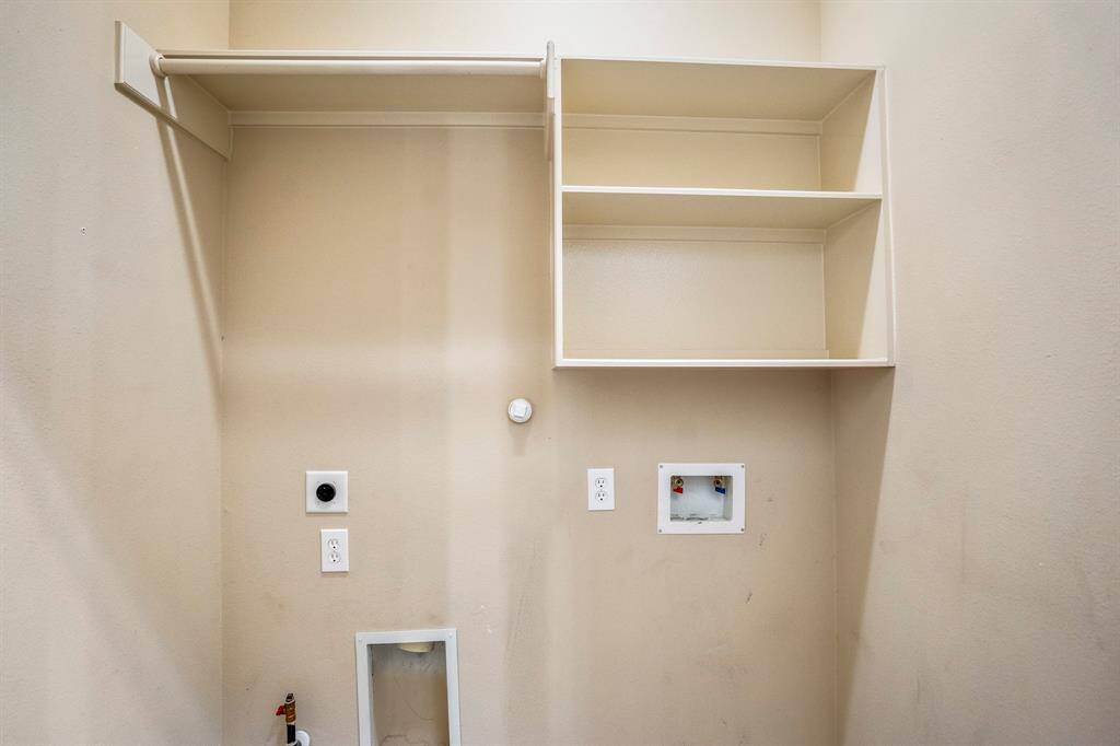 Laundry area off main hall