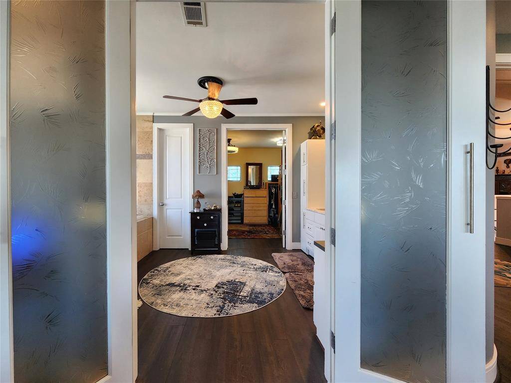 Large glass doors open to your spa bath.