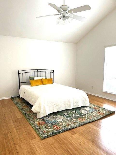 One of 2 primary bedrooms- located upstairs with an en -suite bath and large closet